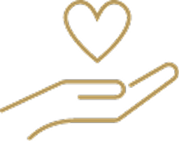 Hand holding out heart